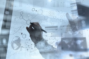 businessman hand working with modern technology and digital layer effect as business strategy concept-4